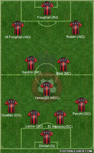 OGC Nice Côte d'Azur Formation 2013