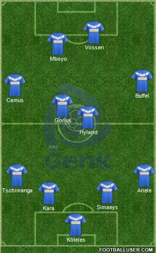 K Racing Club Genk Formation 2013