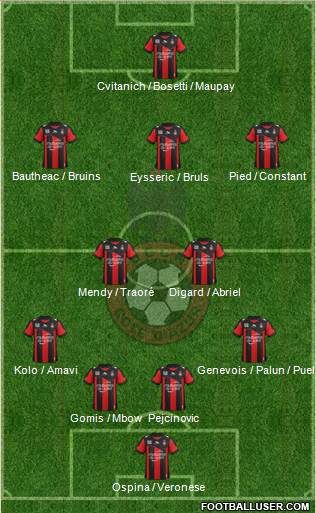 OGC Nice Côte d'Azur Formation 2013