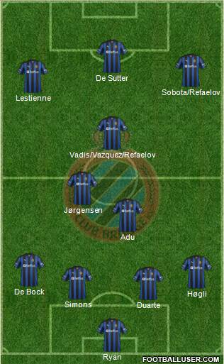 Club Brugge KV Formation 2013