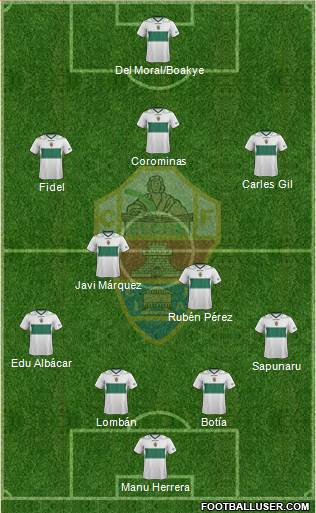 Elche C.F., S.A.D. Formation 2013