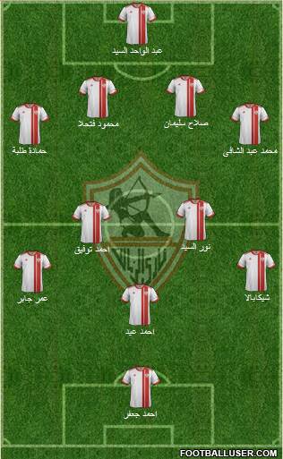 Zamalek Sporting Club Formation 2013