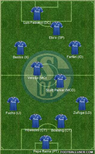 FC Schalke 04 Formation 2013