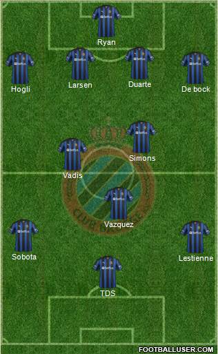 Club Brugge KV Formation 2013