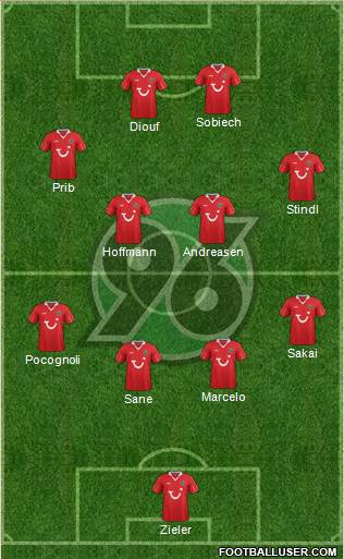 Hannover 96 Formation 2013