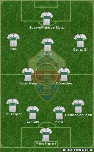 Elche C.F., S.A.D. Formation 2013