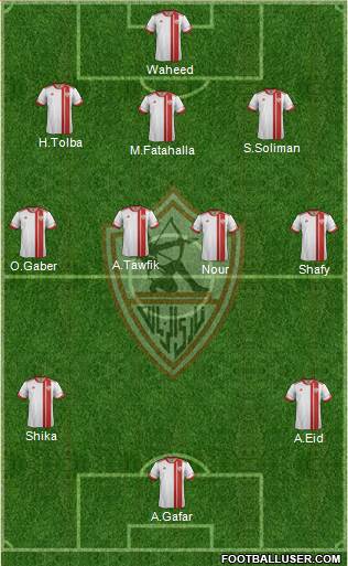 Zamalek Sporting Club Formation 2013