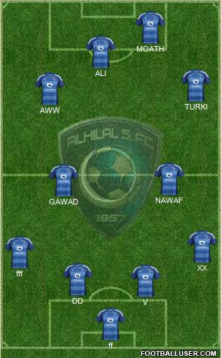 Al-Hilal (KSA) Formation 2013