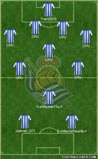 Real Sociedad S.A.D. Formation 2013