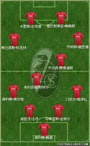 SC Freiburg Formation 2013