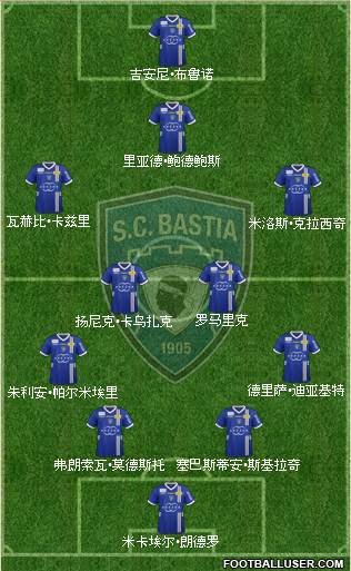 Sporting Club Bastia Formation 2013