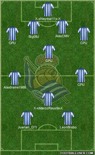 Real Sociedad S.A.D. Formation 2013