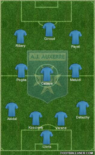 A.J. Auxerre Formation 2013