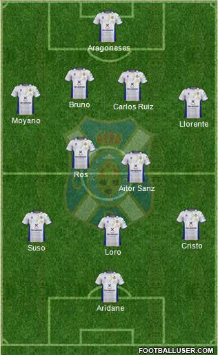 C.D. Tenerife S.A.D. Formation 2013