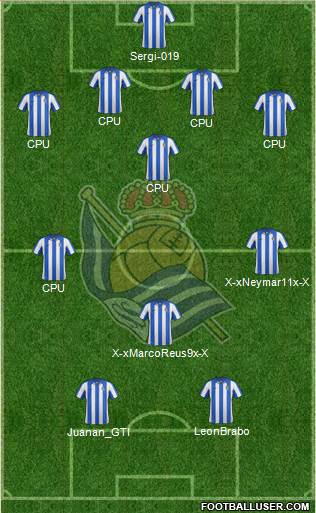 Real Sociedad S.A.D. Formation 2013