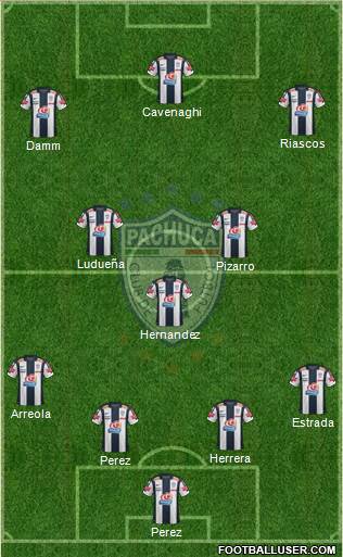 Club Deportivo Pachuca Formation 2013