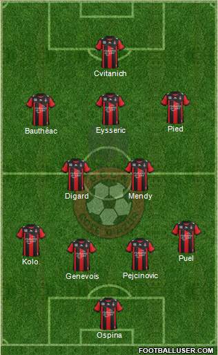 OGC Nice Côte d'Azur Formation 2013