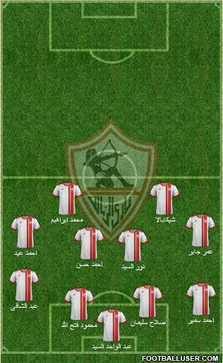 Zamalek Sporting Club Formation 2013