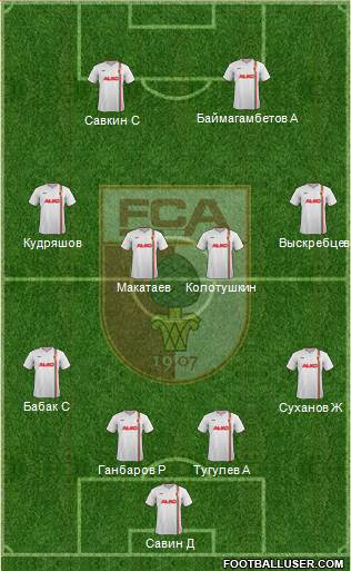 FC Augsburg Formation 2013