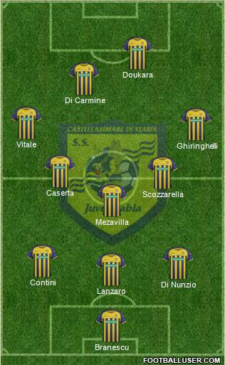 Juve Stabia Formation 2013