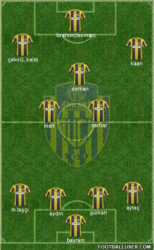 MKE Ankaragücü Formation 2013