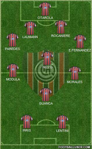 Chacarita Juniors Formation 2013