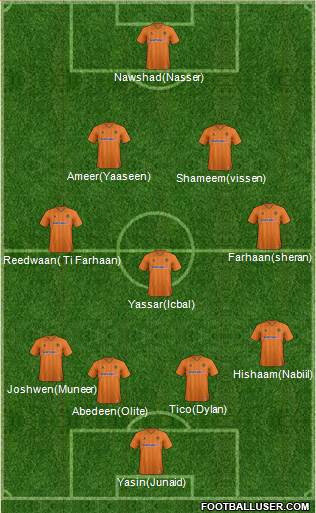 Wolverhampton Wanderers Formation 2013