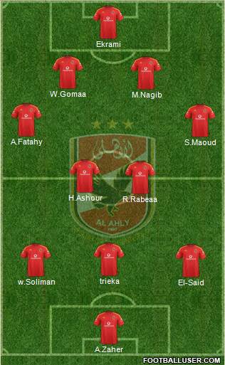 Al-Ahly Sporting Club Formation 2013