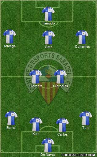 C.E. Sabadell Formation 2013