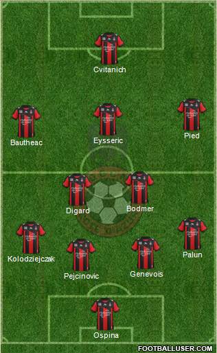 OGC Nice Côte d'Azur Formation 2013