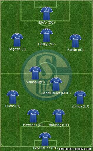 FC Schalke 04 Formation 2013