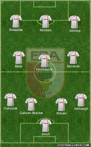 FC Augsburg Formation 2013