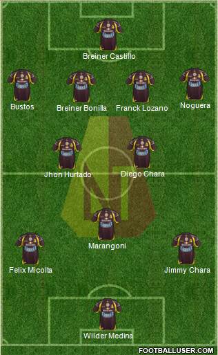 CC Deportes Tolima Formation 2013