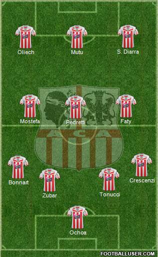 Athletic Club Ajaccien Football Formation 2013