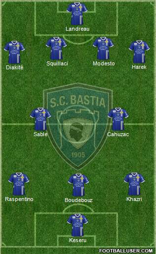 Sporting Club Bastia Formation 2013