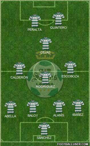 Club Deportivo Santos Laguna Formation 2013