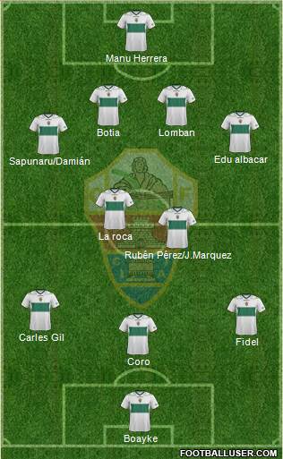 Elche C.F., S.A.D. Formation 2013