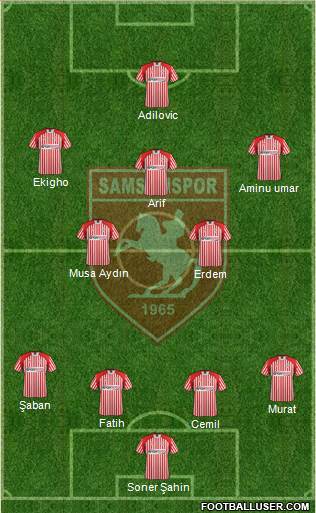 Samsunspor Formation 2013