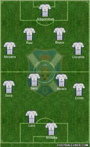 C.D. Tenerife S.A.D. Formation 2013