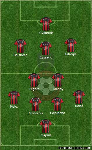 OGC Nice Côte d'Azur Formation 2013