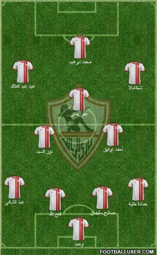 Zamalek Sporting Club Formation 2013