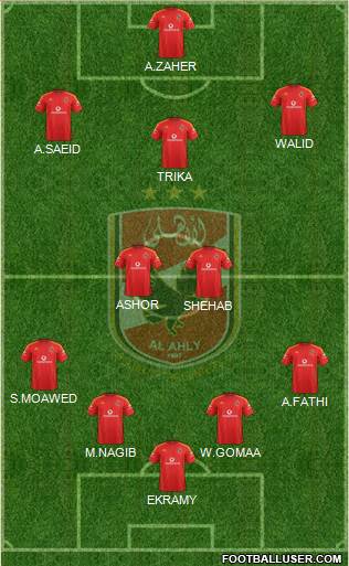 Al-Ahly Sporting Club Formation 2013