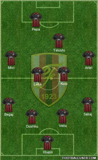 KS Flamurtari Vlorë Formation 2013