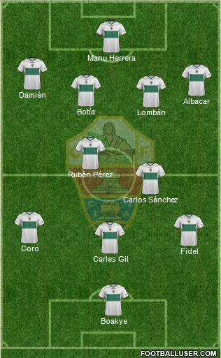 Elche C.F., S.A.D. Formation 2013