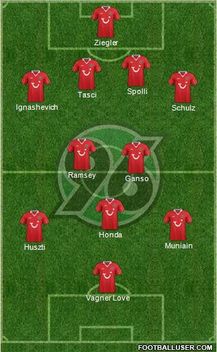 Hannover 96 Formation 2013