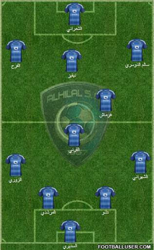 Al-Hilal (KSA) Formation 2013