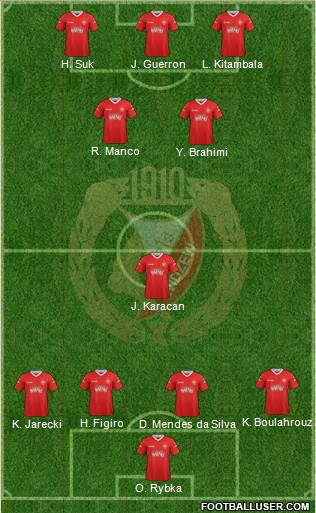 Widzew Lodz Formation 2013