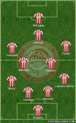 Olympiakos SF Piraeus Formation 2013