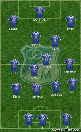 CD Los Millonarios Formation 2013