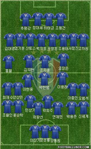 Suwon Samsung Blue Wings Formation 2013